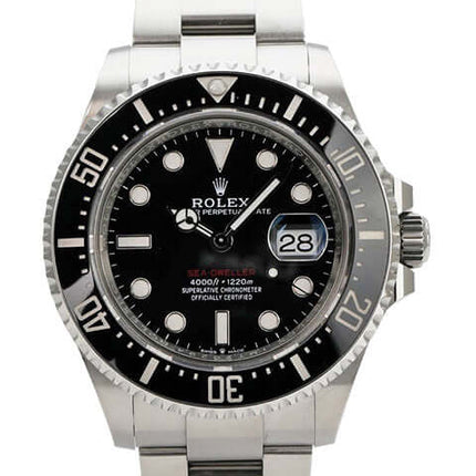 Rolex Sea-Dweller Ref. 126600, Edelstahl Taucheruhr 43 mm mit schwarzem Zifferblatt und Keramiklünette