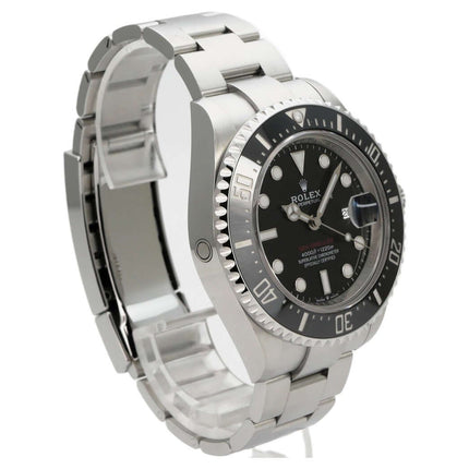 Rolex Sea-Dweller Ref. 126600 aus 2023, Edelstahl, schwarzes Zifferblatt, Keramiklünette und Oyster-Armband