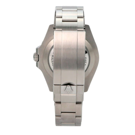 Rolex Sea-Dweller Ref. 126600 aus 2023, Rückansicht mit Edelstahl Oyster-Armband und Sicherheitsfaltschließe