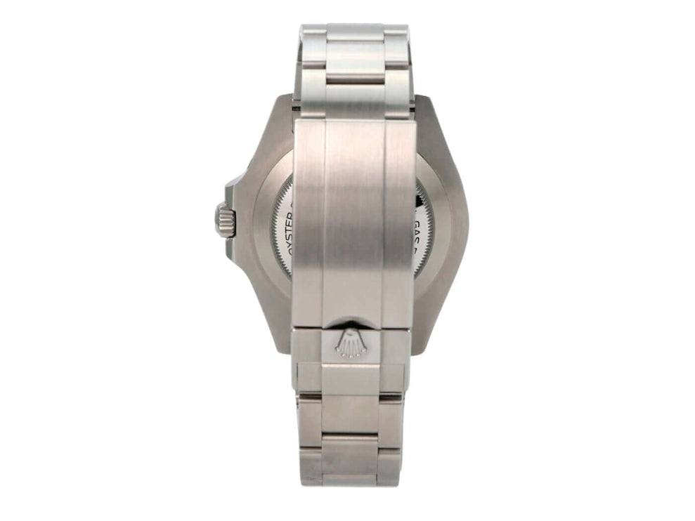 Rolex Sea-Dweller Ref. 126600 aus 2023, Rückansicht mit Edelstahl Oyster-Armband und Sicherheitsfaltschließe