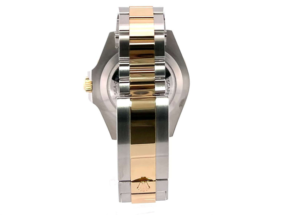 Rückansicht des Oyster Edelstahl/Gelbgold Armbands der Rolex Sea-Dweller 4000 Ref. 126603 aus 2020