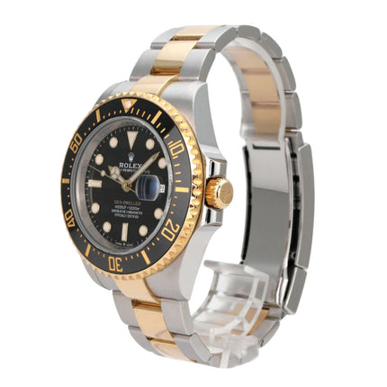 Rolex Sea-Dweller 4000 Ref. 126603 aus Edelstahl/Gelbgold, schwarzes Zifferblatt und Goldlünette