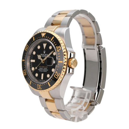 Rolex Sea-Dweller 4000 Ref. 126603 aus 2022, Edelstahl/Gelbgold, schwarzes Zifferblatt, Keramiklünette