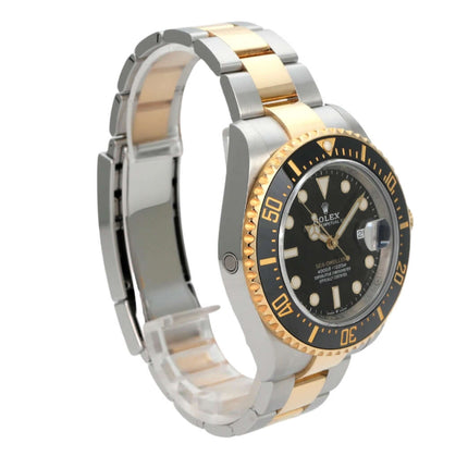 Rolex Sea-Dweller 4000 Ref. 126603 aus Edelstahl/Gelbgold mit schwarzem Zifferblatt und Goldlünette