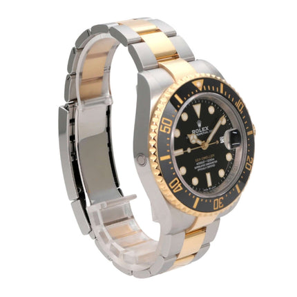 Rolex Sea-Dweller 4000 Ref. 126603 Uhr aus Edelstahl/Gelbgold mit schwarzem Zifferblatt und Keramiklünette