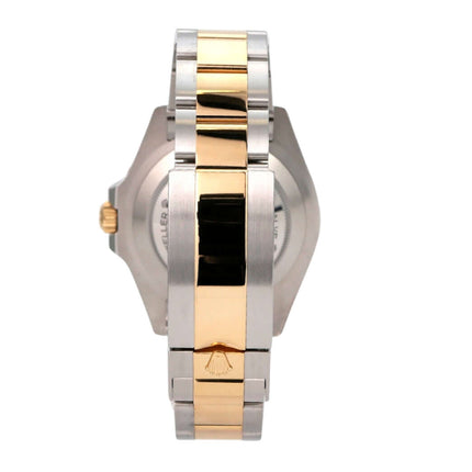 Rolex Sea-Dweller 4000 Ref. 126603 aus 2022, Edelstahl-/Gelbgold-Armband und Gehäuse, Rückansicht