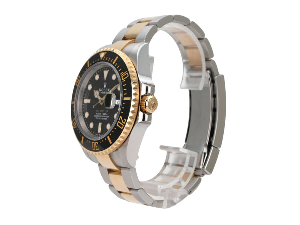 Rolex Sea-Dweller 4000 Ref. 126603 mit Edelstahl/Gelbgold-Gehäuse und schwarzem Zifferblatt.