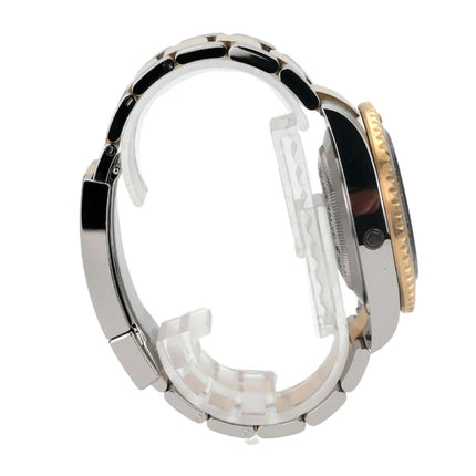 Rolex Sea-Dweller 4000 Ref. 126603 Detailansicht von der Seite mit Edelstahl/Gelbgold-Armband und Lünette.