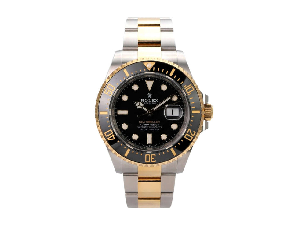 Rolex Sea-Dweller 4000 Ref. 126603 mit Edelstahl- und Gelbgold-Gehäuse und schwarzem Zifferblatt