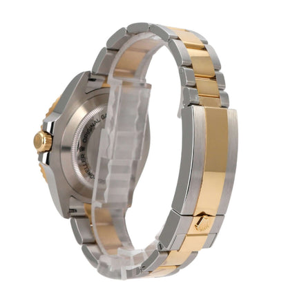 Rolex Sea-Dweller 4000 Ref. 126603 Rückansicht des Edelstahl-Gelbgold-Armbands mit Sicherheitsfaltschließe.