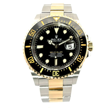 Rolex Sea-Dweller 4000 Ref. 126603, Edelstahl/Gelbgold, 43 mm Gehäuse, schwarze Keramiklünette, schwarzes Zifferblatt, Oyster Armband, Automatikwerk