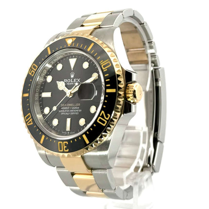 Rolex Sea-Dweller 4000 Ref. 126603, Edelstahl/Gelbgold Gehäuse, schwarzes Zifferblatt, Lünette mit schwarzer Keramik, aus 2022