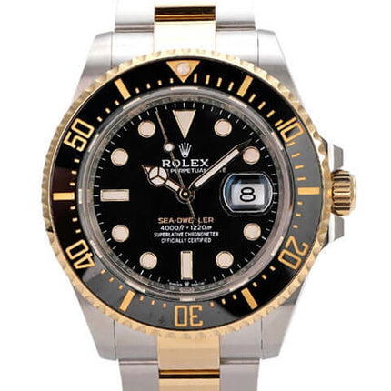 Rolex Sea-Dweller 4000 Ref. 126603 mit Edelstahl/Gelbgold, schwarzem Zifferblatt und drehbarer Lünette