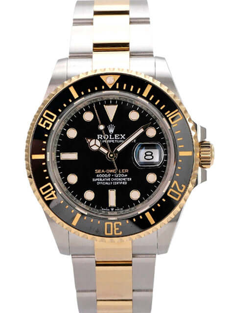 Rolex Sea-Dweller 4000 Ref. 126603 mit Edelstahl/Gelbgold, schwarzem Zifferblatt und drehbarer Lünette