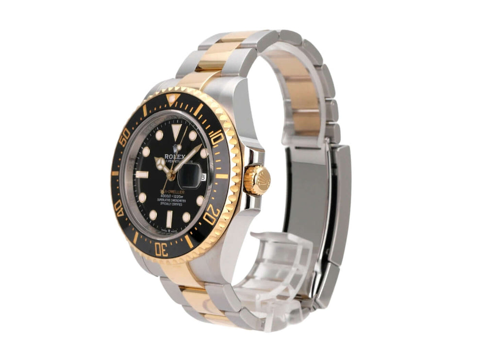 Rolex Sea-Dweller 4000 Ref. 126603, Edelstahl/Gelbgold, schwarzes Zifferblatt, drehbare Lünette, 43 mm Gehäuse