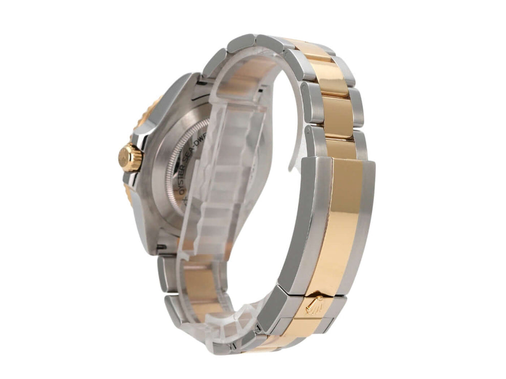 Rolex Sea-Dweller 4000 Ref. 126603 Uhr mit Edelstahl und Gelbgold Armband von der Seite