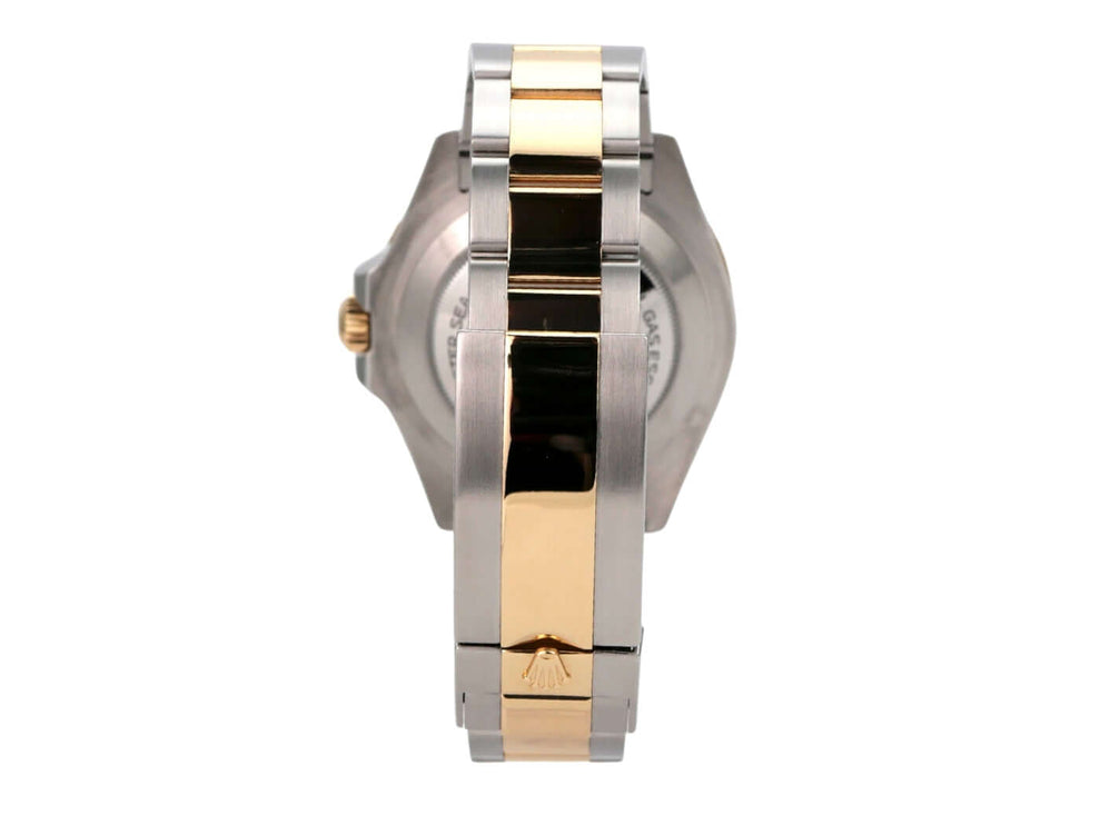 Rolex Sea-Dweller 4000 Ref. 126603 Uhr mit Edelstahl-Gehäuse und Gelbgold-Armband von der Seite