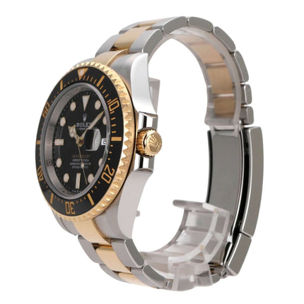 Rolex Sea-Dweller 4000 Ref. 126603, Edelstahl-Gehäuse, Gelbgold-Lünette, schwarzes Zifferblatt, 43 mm, 2023