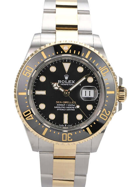 Rolex Sea-Dweller 4000 Ref. 126603, Edelstahl/Gelbgold, schwarzes Zifferblatt, 43 mm, Oyster-Armband