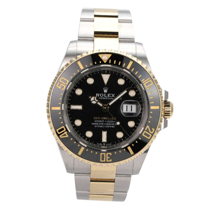 Rolex Sea-Dweller 4000 Ref. 126603 aus 2024, Edelstahl-/Gelbgold, schwarzes Zifferblatt, 43 mm