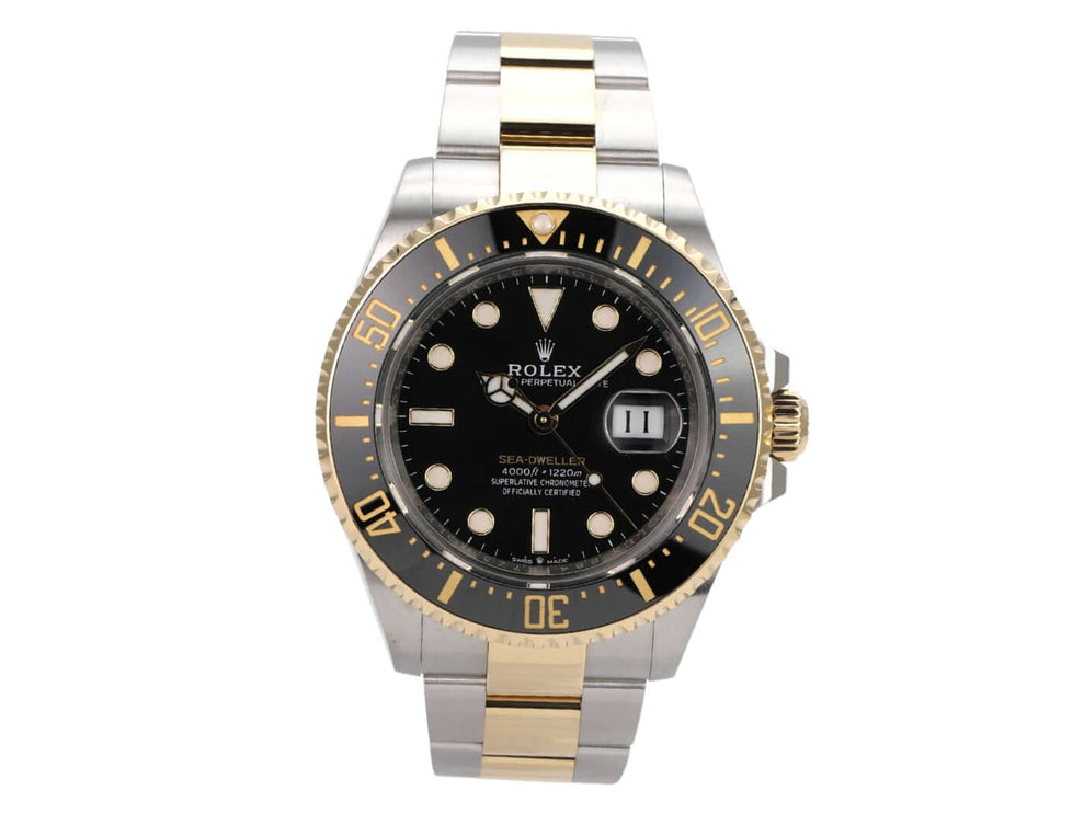 Rolex Sea-Dweller 4000 Ref. 126603 aus 2024, Edelstahl-/Gelbgold, schwarzes Zifferblatt, 43 mm