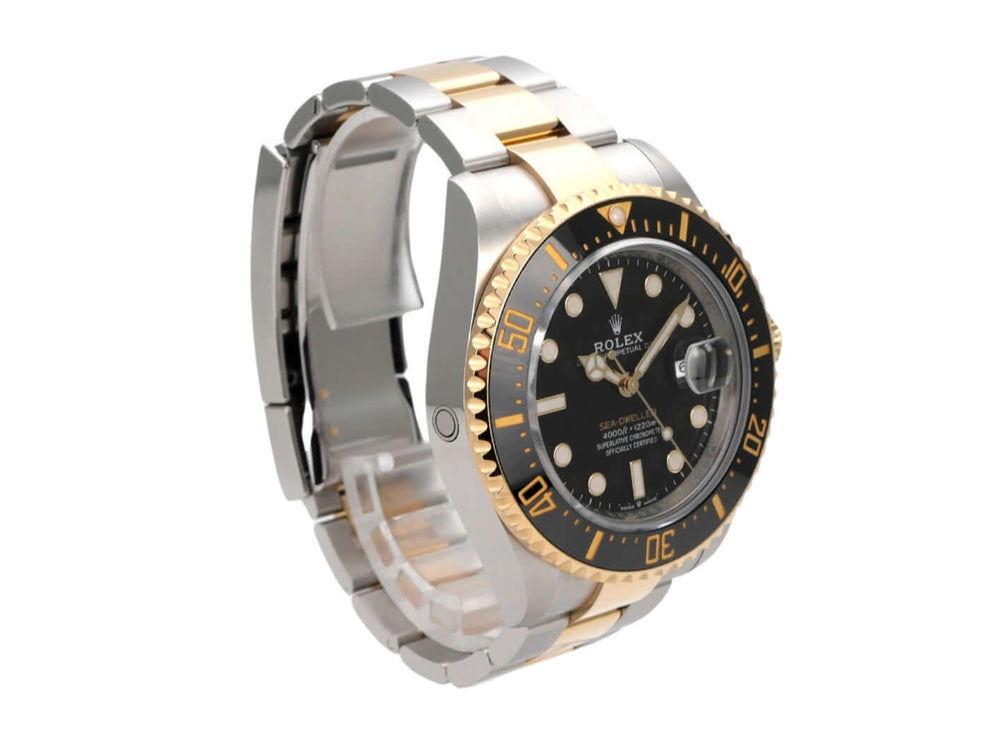 Rolex Sea-Dweller 4000 Ref. 126603 mit Edelstahl/Gelbgold, schwarzem Zifferblatt und drehbarer Lünette