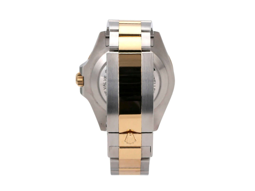 Rolex Sea-Dweller 4000 Ref. 126603 Armband aus Edelstahl und Gelbgold, detailreiche Rückansicht.