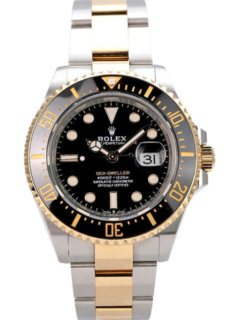 Rolex Sea-Dweller 4000 Ref. 126603 mit Edelstahl-Gelbgold, schwarzem Zifferblatt und Keramiklünette