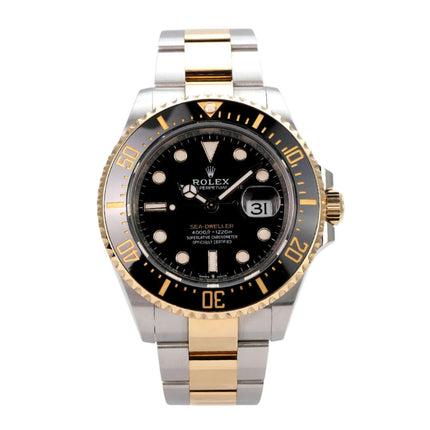 Rolex Sea-Dweller 4000 Ref. 126603 mit Edelstahl-Gelbgold, schwarzem Zifferblatt und Keramiklünette