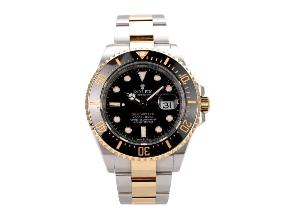 Rolex Sea-Dweller 4000 Ref. 126603 mit Edelstahl-Gelbgold, schwarzem Zifferblatt und Keramiklünette