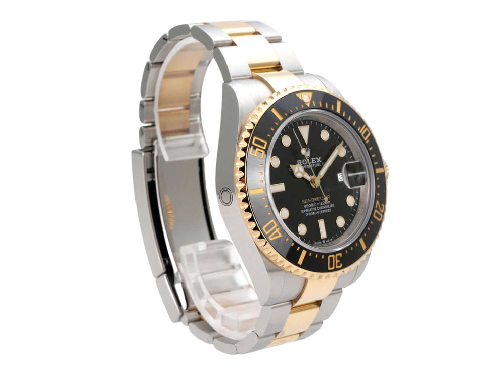 Rolex Sea-Dweller 4000 Ref. 126603 aus 2025, Edelstahl/Gelbgold, schwarzes Zifferblatt und Keramiklünette