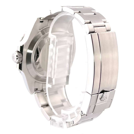 Rolex Submariner Date 126610LN Edelstahl Gehäuse Rückseite und Sicherheitsfaltschließe Ansicht