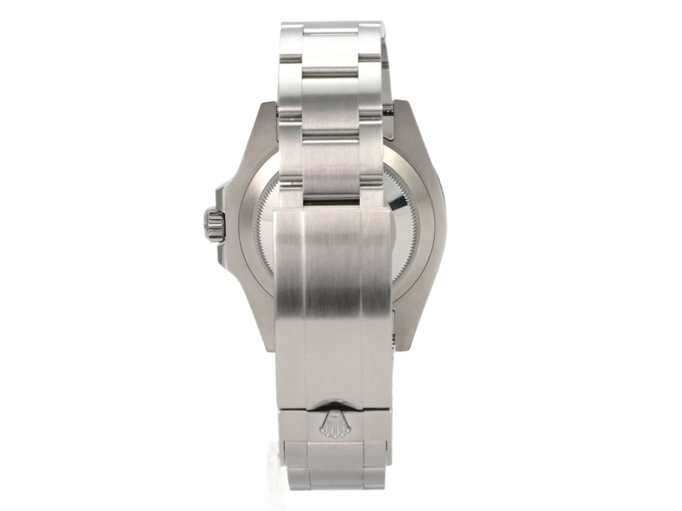 Rolex Submariner Date 126610LN aus 2023, Rückseite mit Oyster-Edelstahlarmband und Sicherheitsfaltschließe