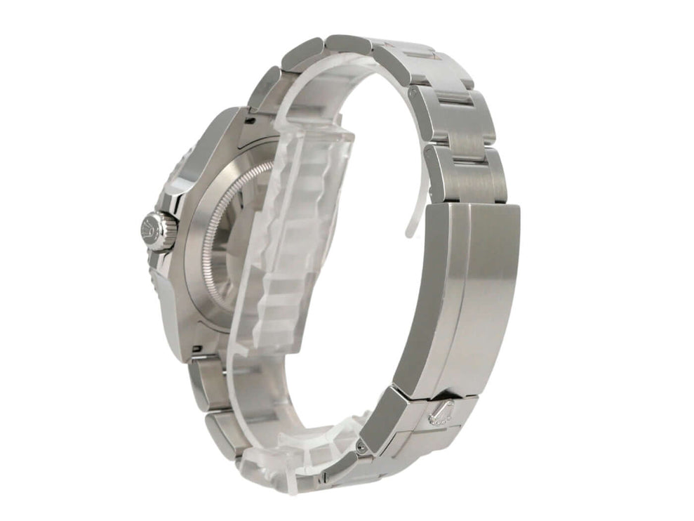 Rolex Submariner Date 126610LN Edelstahlarmband mit Gehäuse und Sicherheitsfaltschließe, Seitenansicht