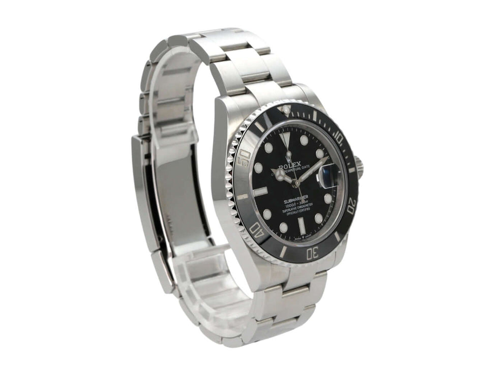 Rolex Submariner Date 126610LN Edelstahlarmband und schwarzes Zifferblatt, 41 mm Gehäuse für Uhrenliebhaber.