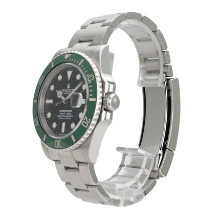 Rolex Submariner Date Edelstahl 126610LV, grüne Keramikuhr mit schwarzem Zifferblatt und Oyster Armband.