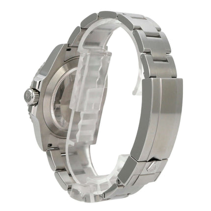 Rolex Submariner Date Edelstahl 126610LV, Rückansicht mit Oyster-Armband aus Edelstahl und Gehäuse in 41 mm