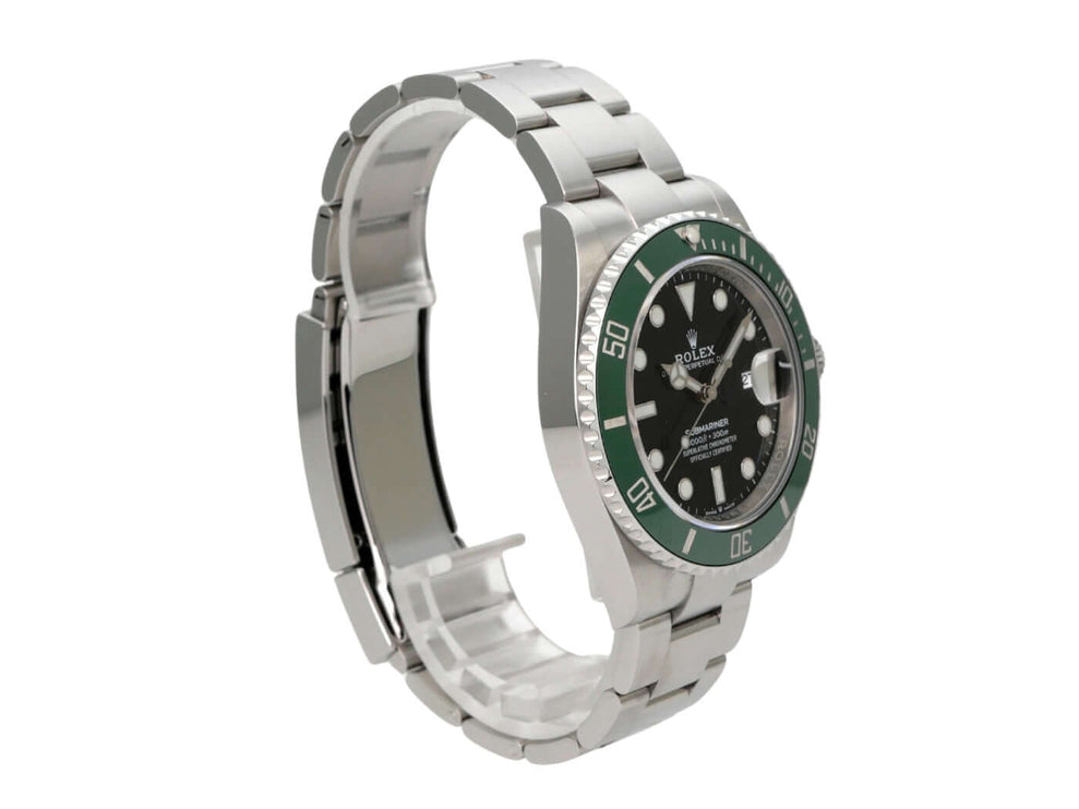 Rolex Submariner Date Edelstahl 126610LV mit grüner Lünette und schwarzem Zifferblatt