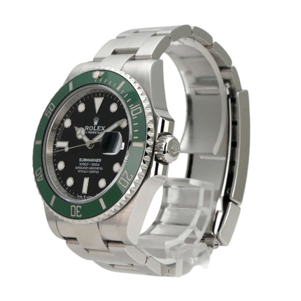 Rolex Submariner Date Edelstahl 126610LV mit grünem Keramikring und schwarzem Zifferblatt auf Edelstahlarmband