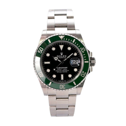 Rolex Submariner Date Edelstahl Ref. 126610LV mit grünem Keramikrand und schwarzem Zifferblatt