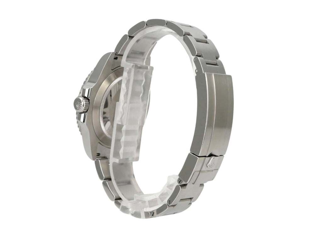 Rolex Submariner Date Edelstahl Ref. 126610LV seitliche Ansicht des Uhrengehäuses und Armbands aus Edelstahl