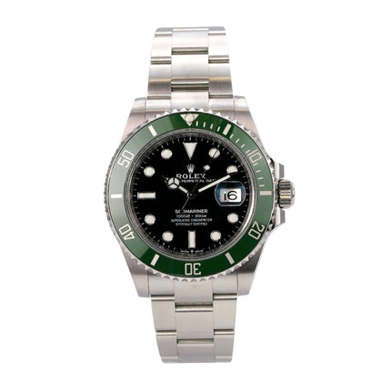 Rolex Submariner Date Edelstahl Ref. 126610LV mit schwarzem Zifferblatt und grüner Keramiklünette