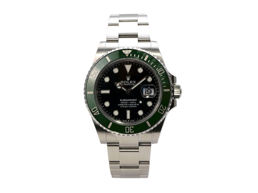Rolex Submariner Date Edelstahl Ref. 126610LV mit schwarzem Zifferblatt und grüner Keramiklünette