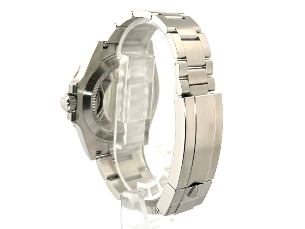 Rückseite Rolex Submariner Date Edelstahl 126610LV mit poliertem und satiniertem Edelstahlarmband und Sicherheitsfaltschließe