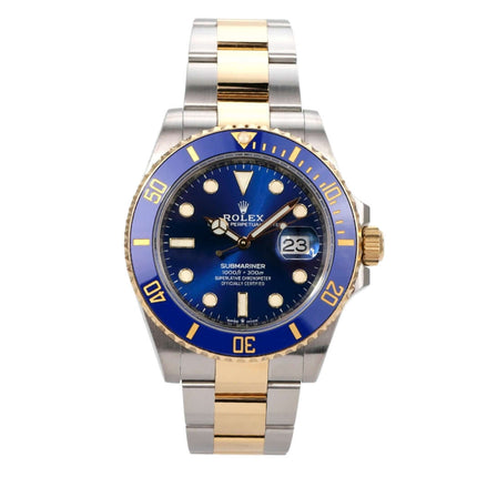Rolex Submariner Date 41 Edelstahl Gelbgold 126613LB mit blauem Zifferblatt und gelbgoldener Lünette