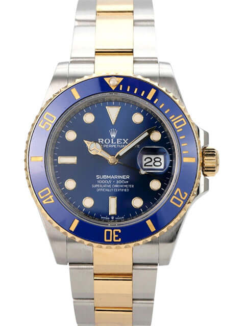 Rolex Submariner Date 41 Edelstahl Gelbgold 126613LB mit blauem Zifferblatt und gelbgoldener Lünette
