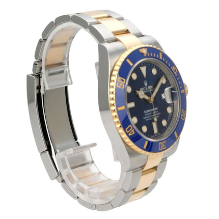 Rolex Submariner Date 41 Edelstahl Gelbgold 126613LB mit blauem Zifferblatt und goldener Lünette
