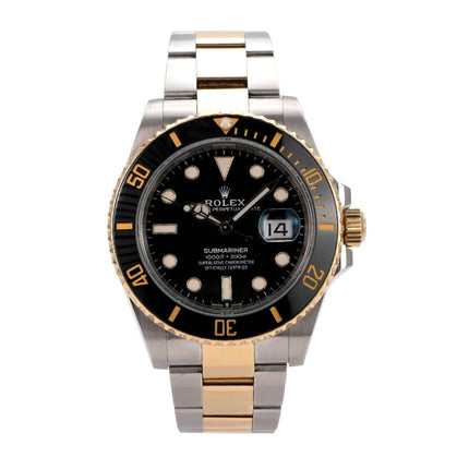Rolex Submariner Date 41 Edelstahl Gelbgold 126613LN mit schwarzem Zifferblatt und gelbgoldener Lünette