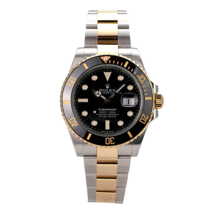 Rolex Submariner Date 41 Edelstahl Gelbgold 126613LN, schwarze Lünette und Zifferblatt