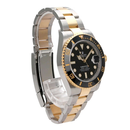 Rolex Submariner Date 41 Edelstahl Gelbgold 126613LN, schwarze Lünette, Oyster-Armband, Luxus-Sportuhr